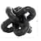 9&#x22; Black Metal Chain Link Sculpture